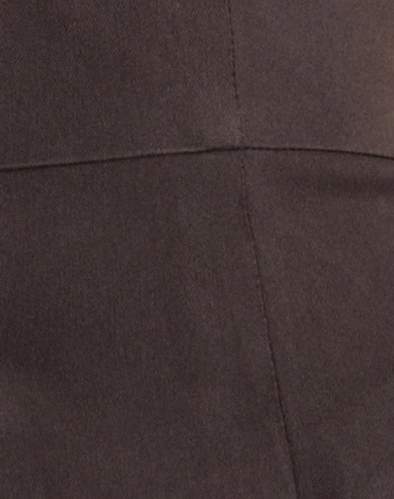 Ronin Top in Lace Tailoring Brown