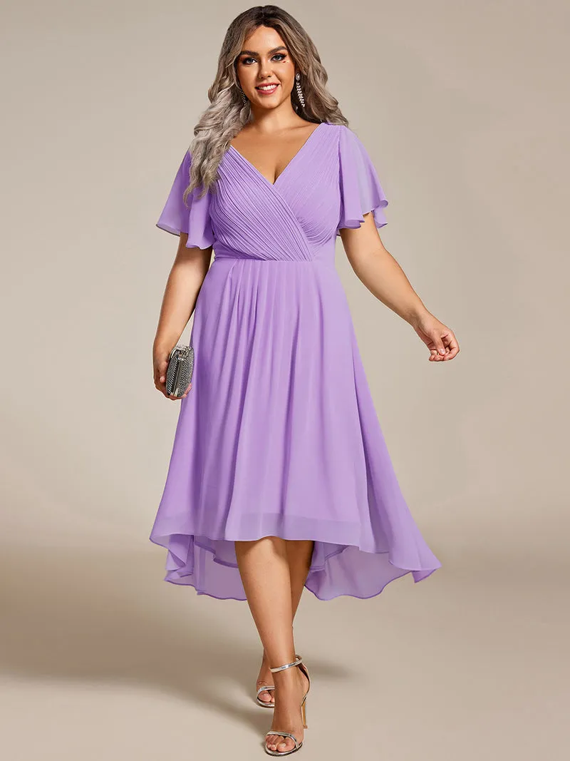 ever FAYE|Robe d'invité de mariage chic à col en V