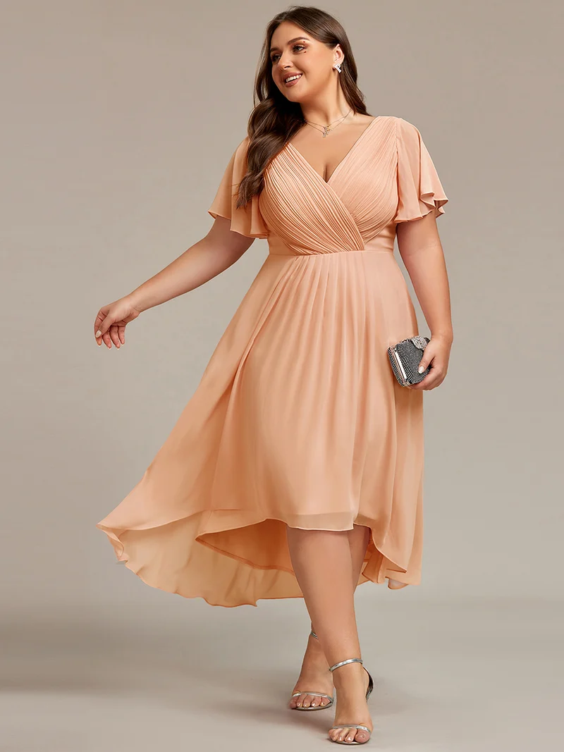 ever FAYE|Robe d'invité de mariage chic à col en V