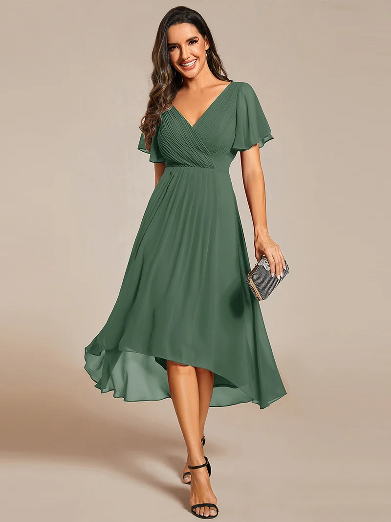 ever FAYE|Robe d'invité de mariage chic à col en V