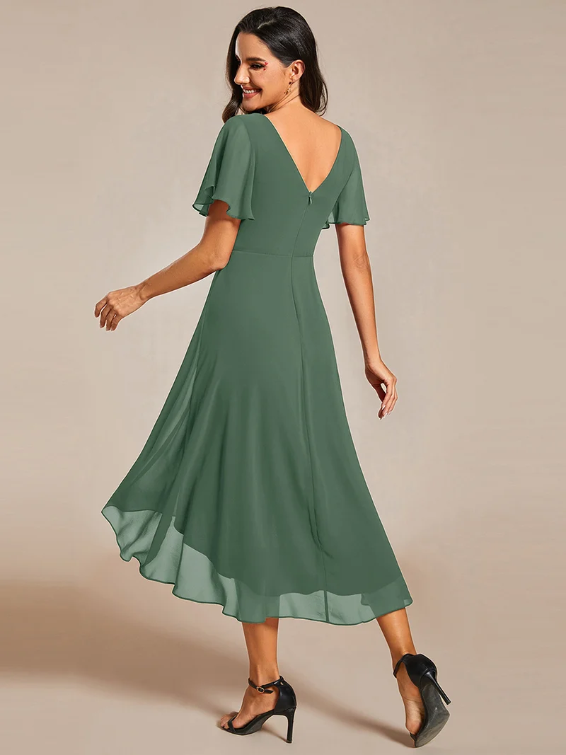 ever FAYE|Robe d'invité de mariage chic à col en V