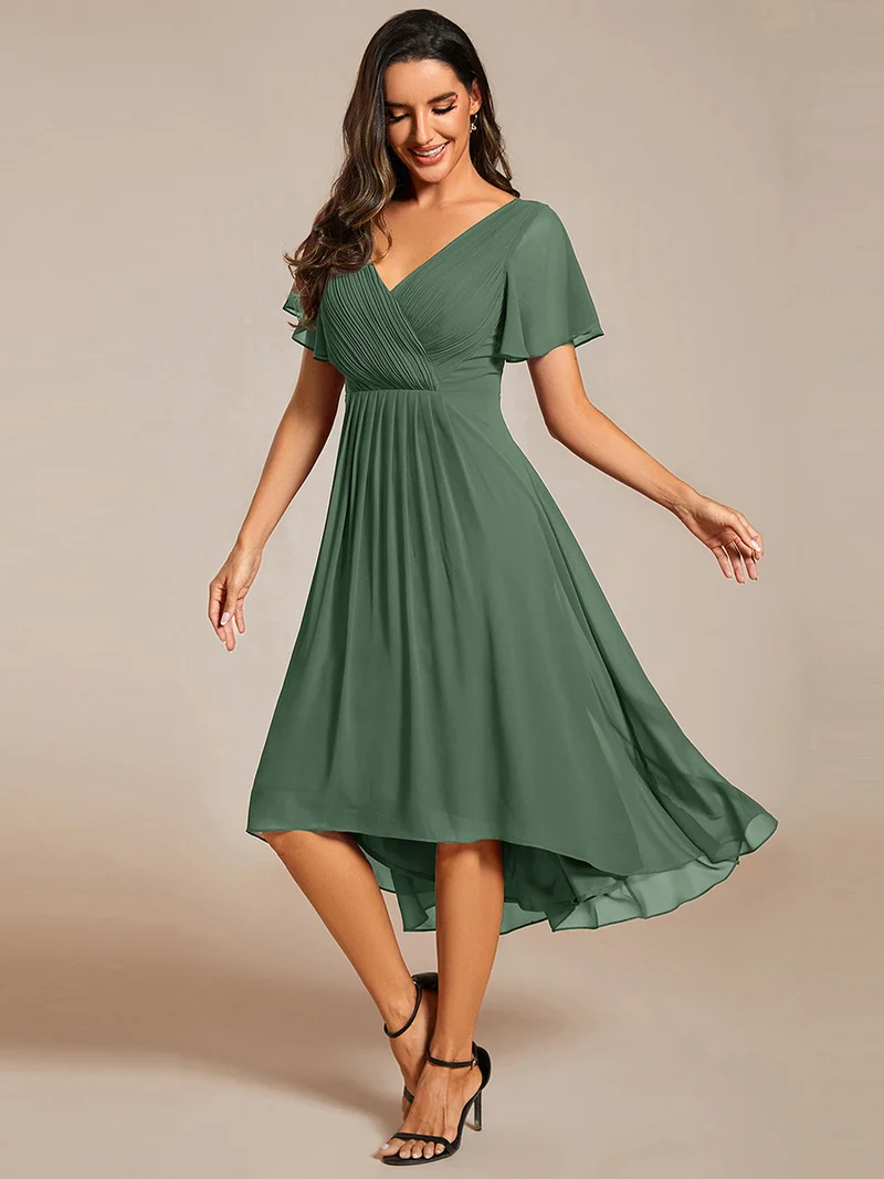 ever FAYE|Robe d'invité de mariage chic à col en V