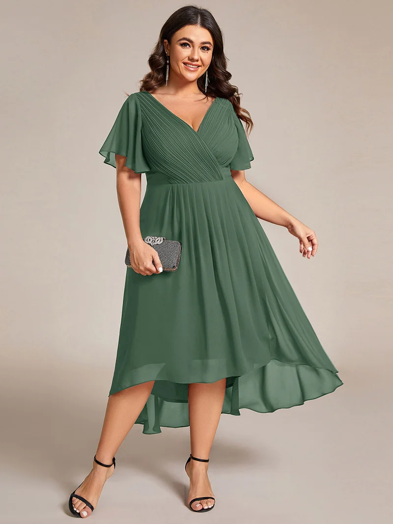 ever FAYE|Robe d'invité de mariage chic à col en V