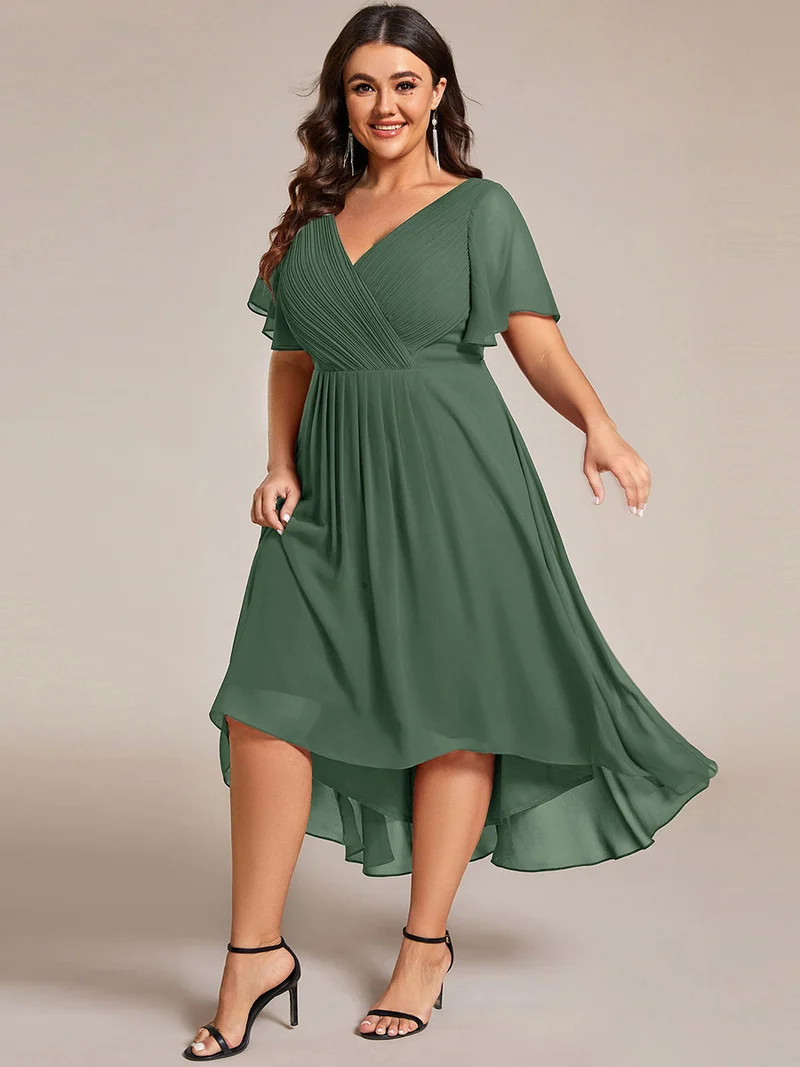 ever FAYE|Robe d'invité de mariage chic à col en V