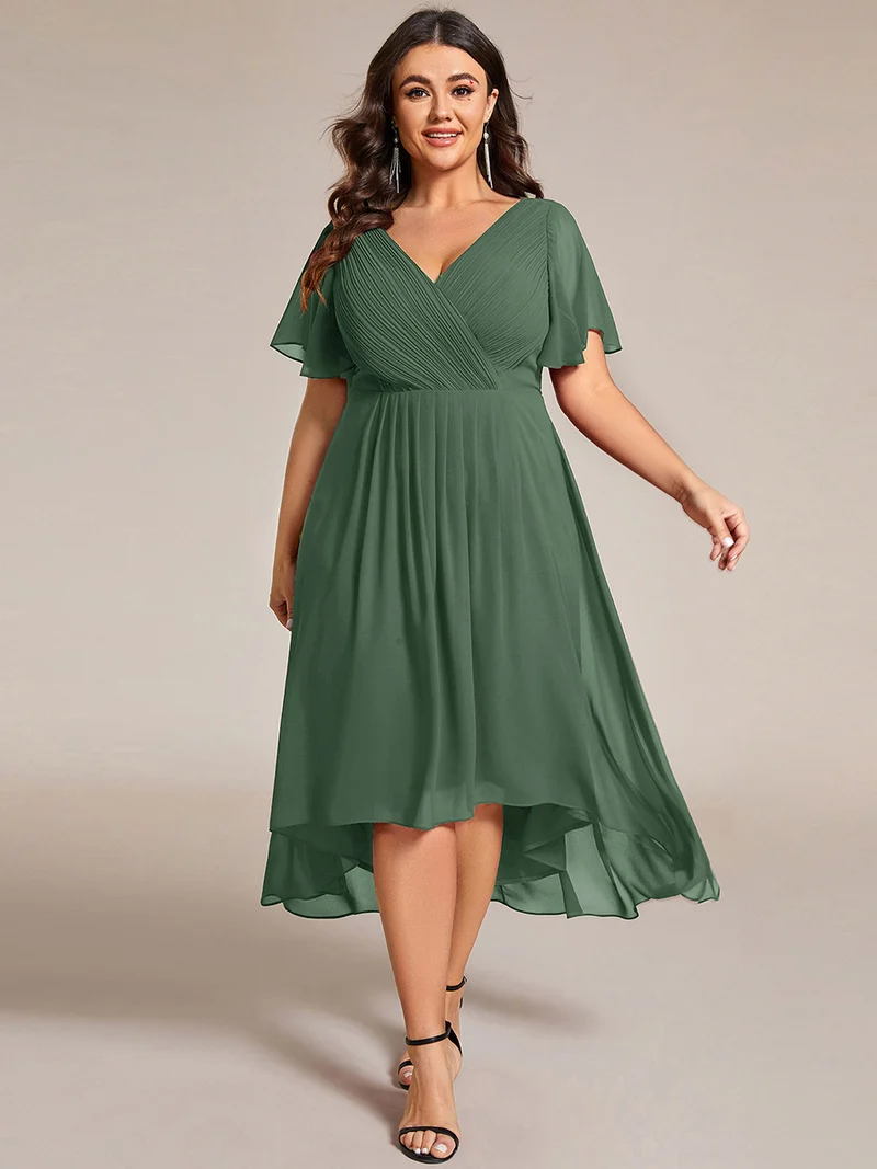 ever FAYE|Robe d'invité de mariage chic à col en V