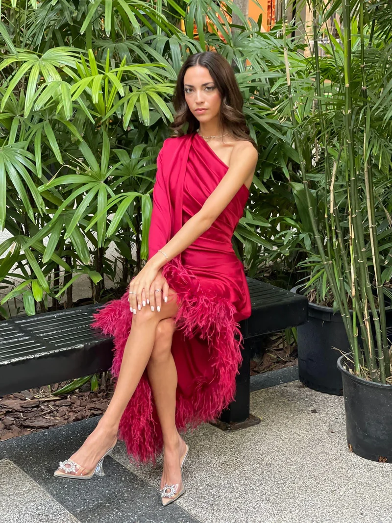 Robe Lyna rouge