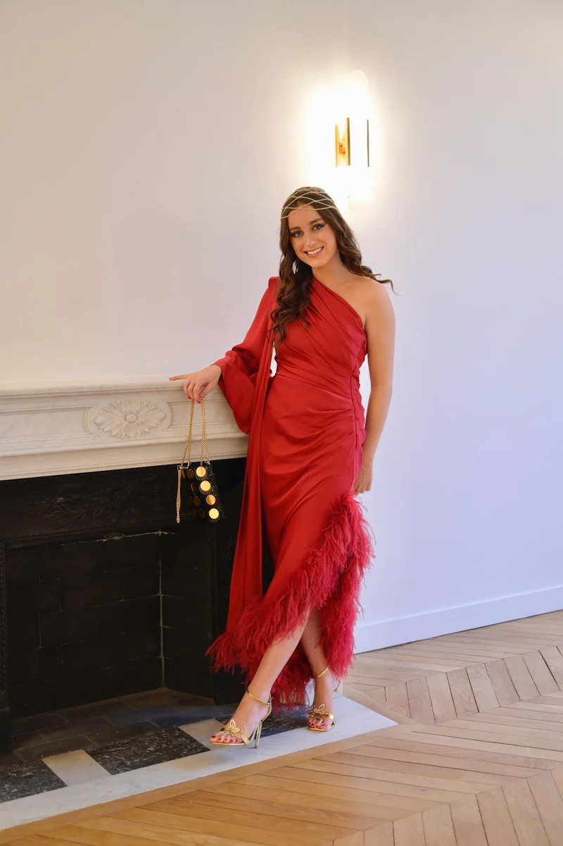 Robe Lyna rouge