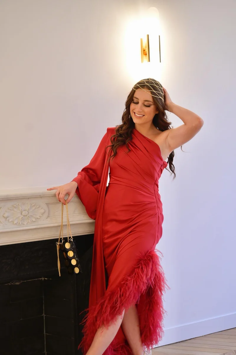 Robe Lyna rouge