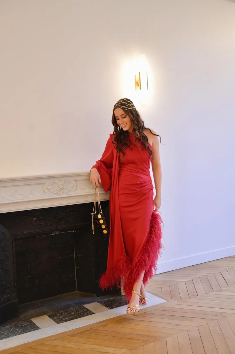 Robe Lyna rouge