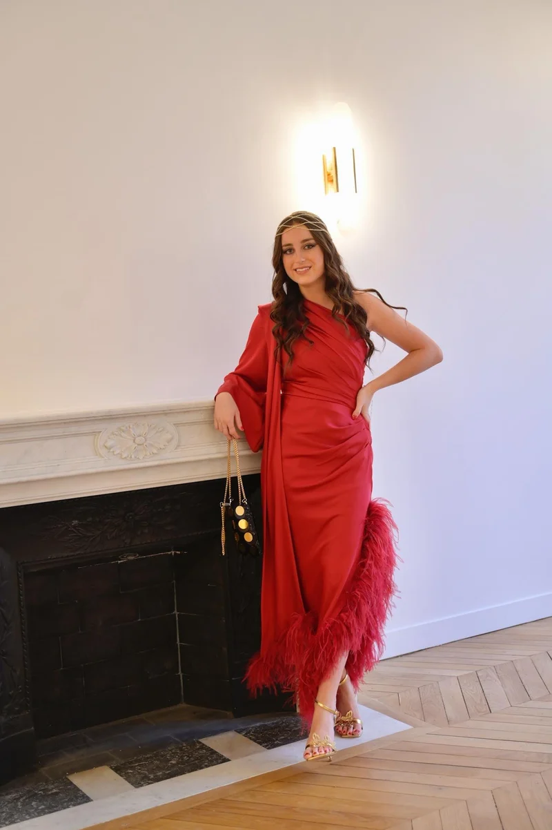 Robe Lyna rouge