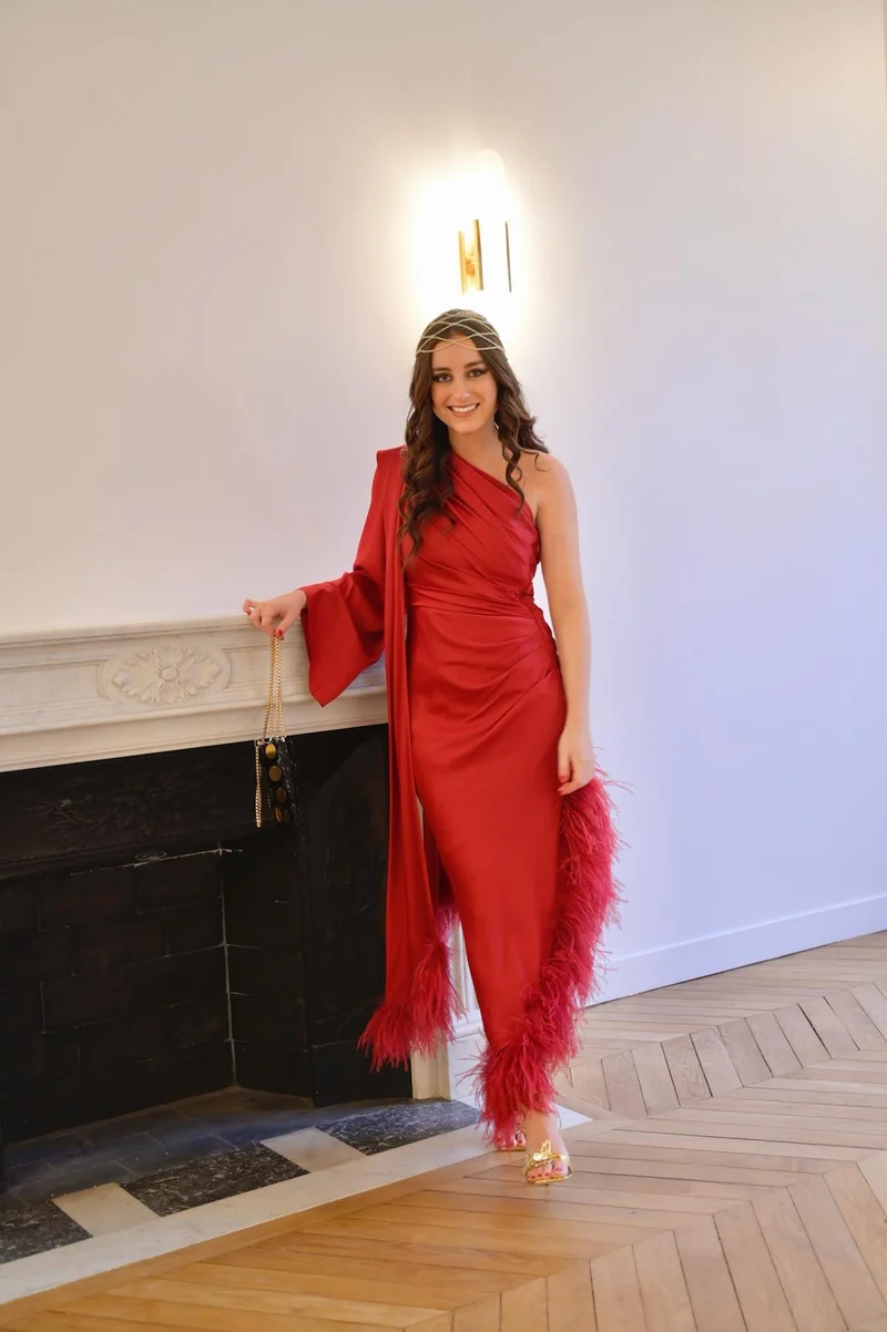 Robe Lyna rouge