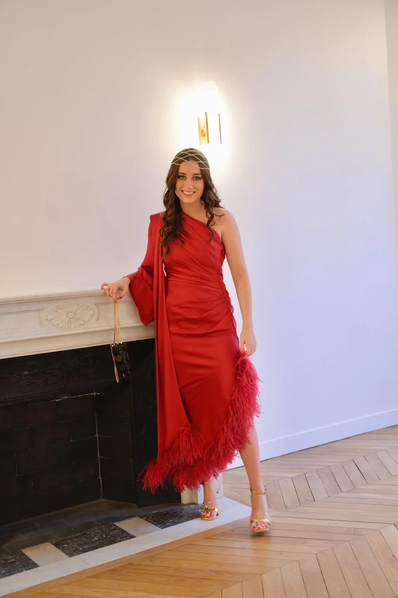 Robe Lyna rouge