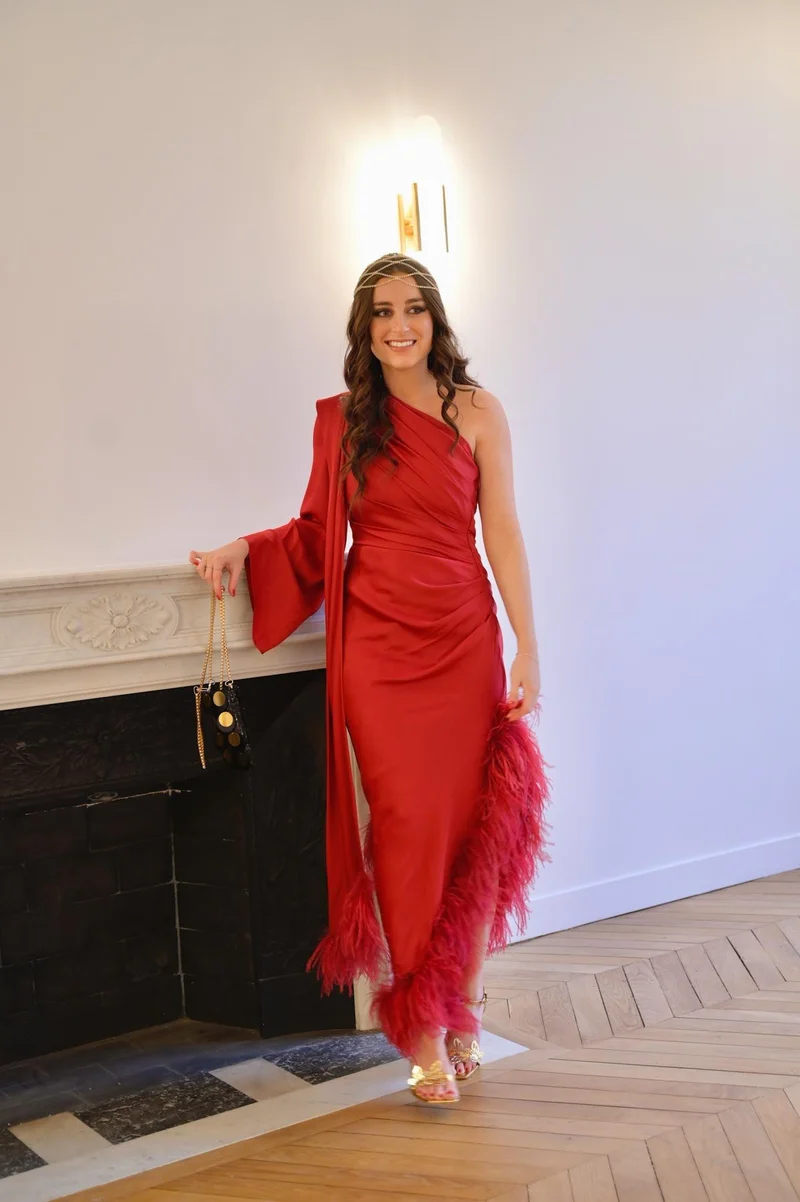 Robe Lyna rouge