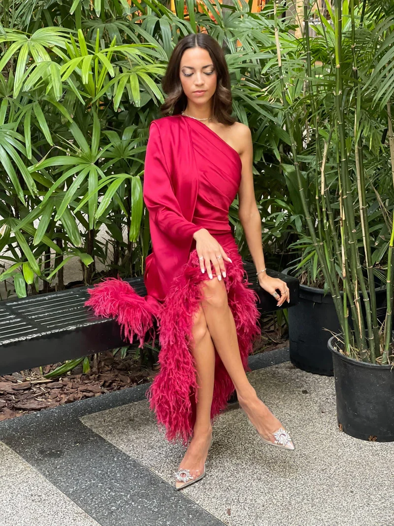 Robe Lyna rouge