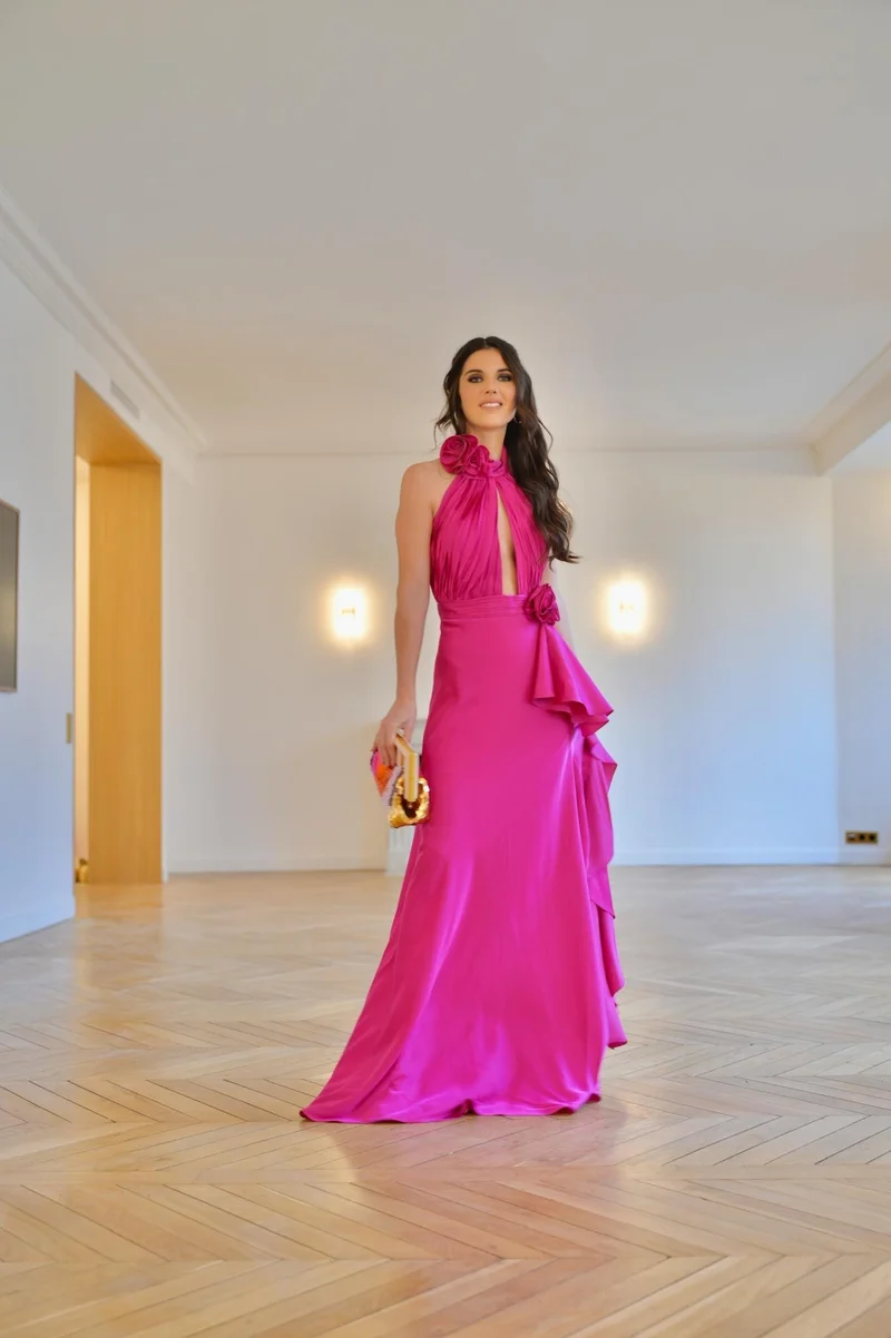 Robe Rose Anna fuschia