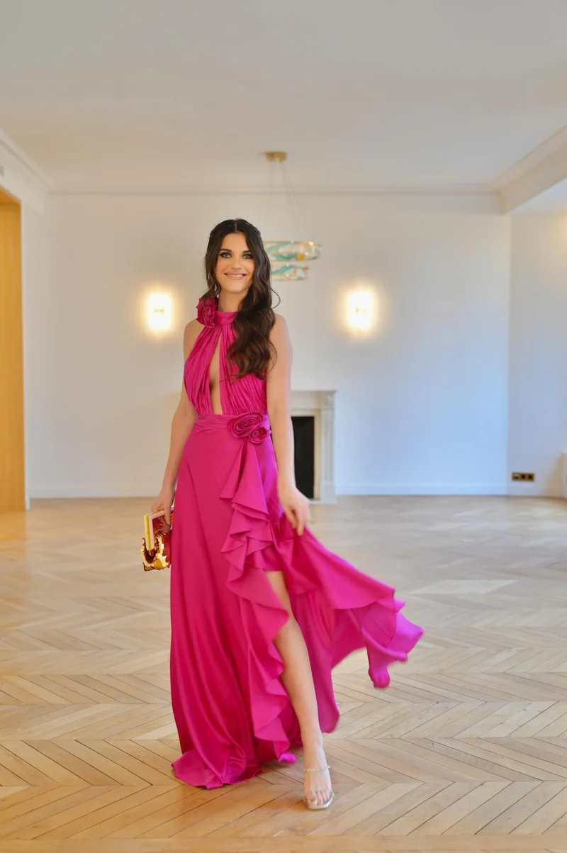 Robe Rose Anna fuschia