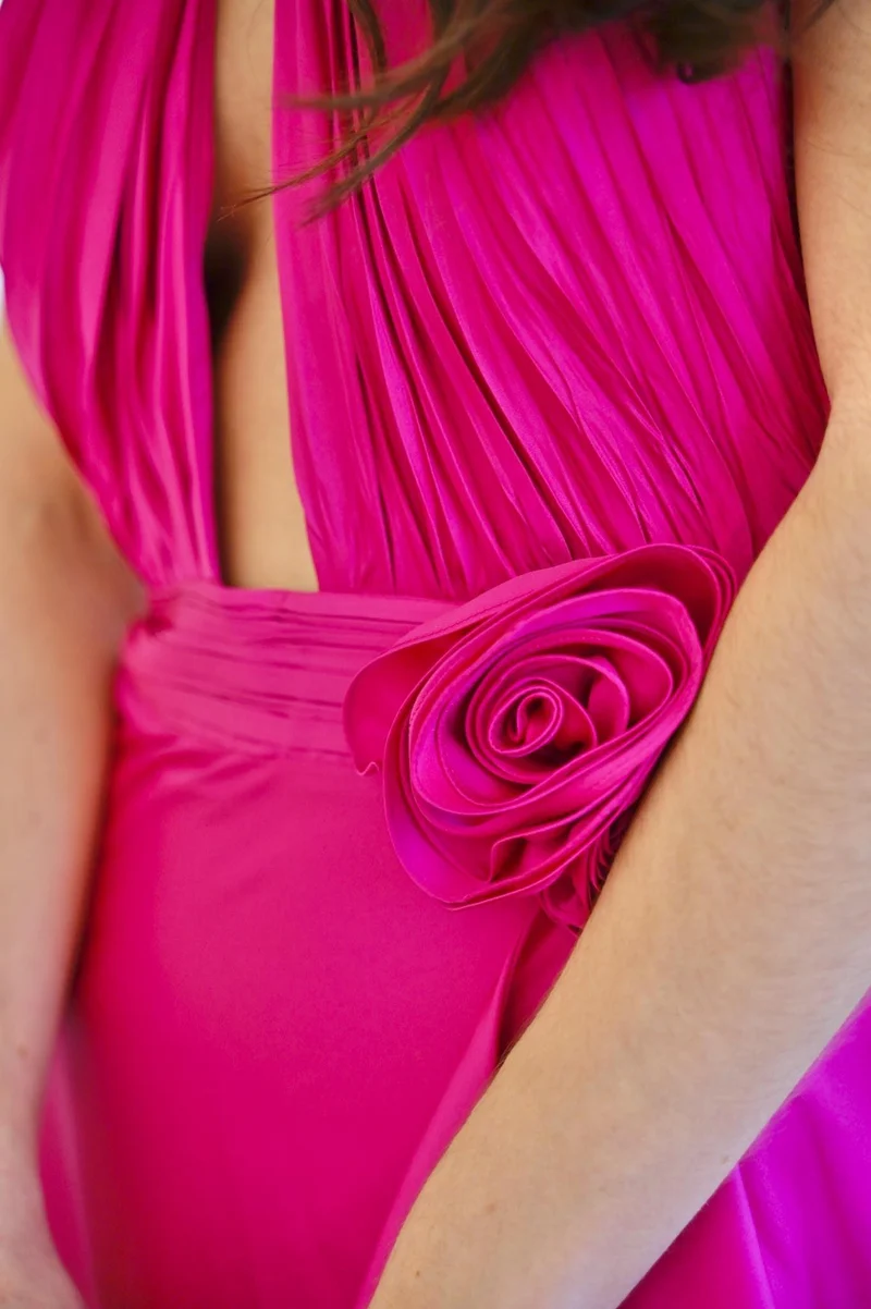 Robe Rose Anna fuschia