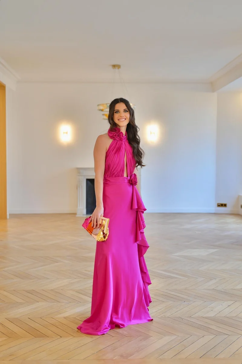 Robe Rose Anna fuschia