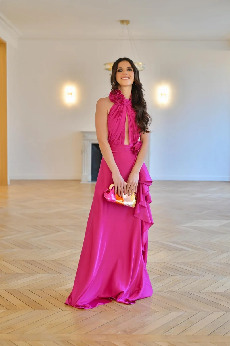 Robe Rose Anna fuschia
