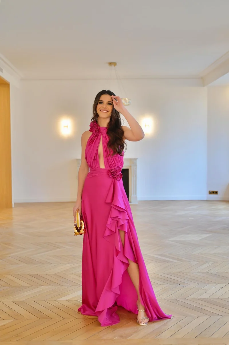 Robe Rose Anna fuschia