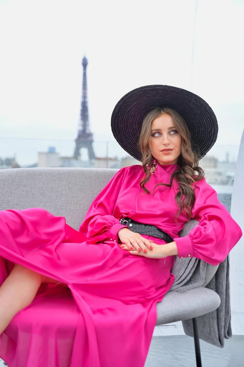 Robe Georgina fuschia