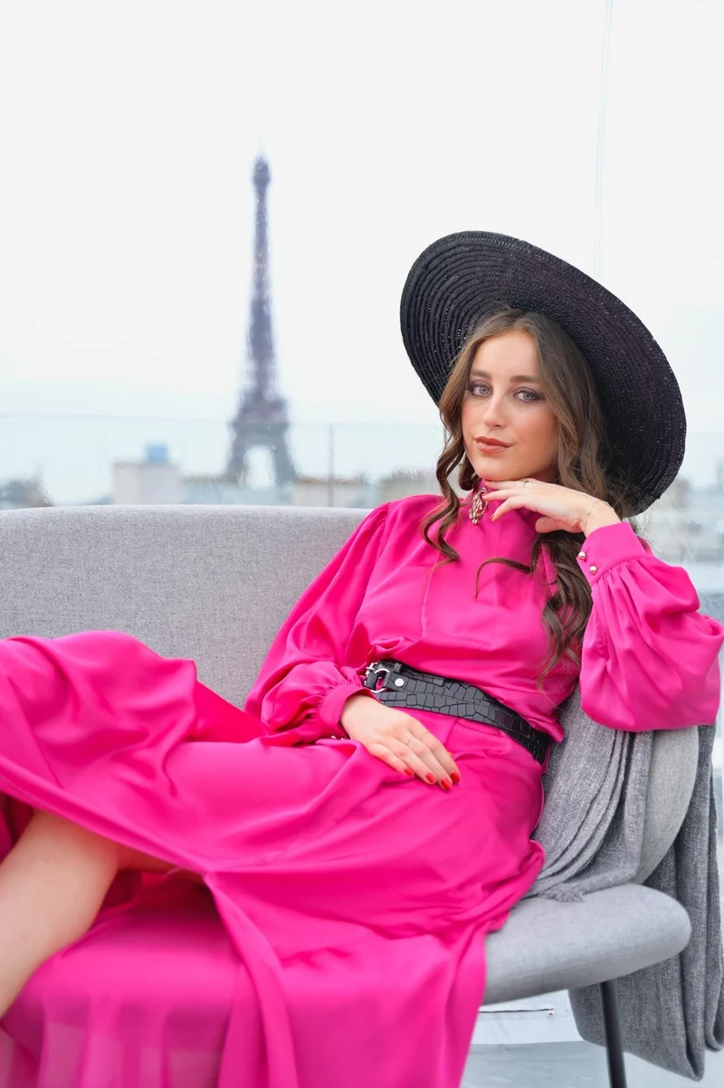 Robe Georgina fuschia