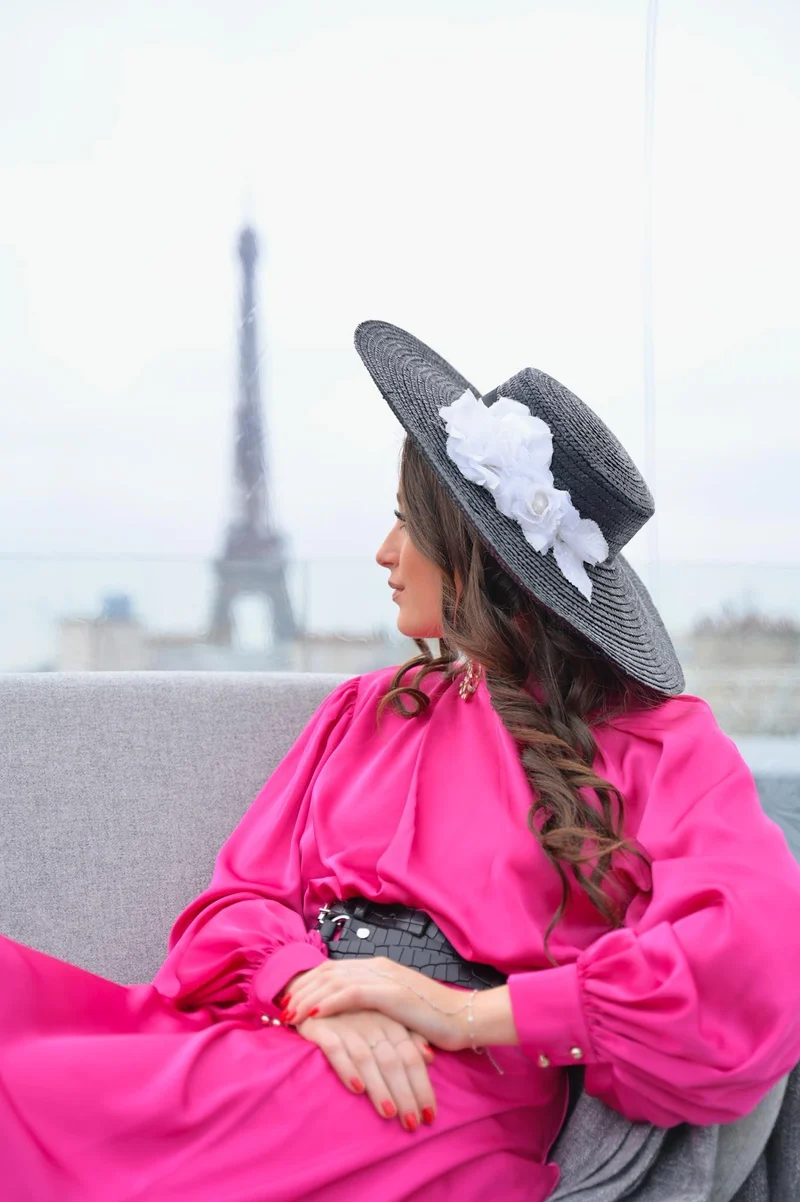 Robe Georgina fuschia