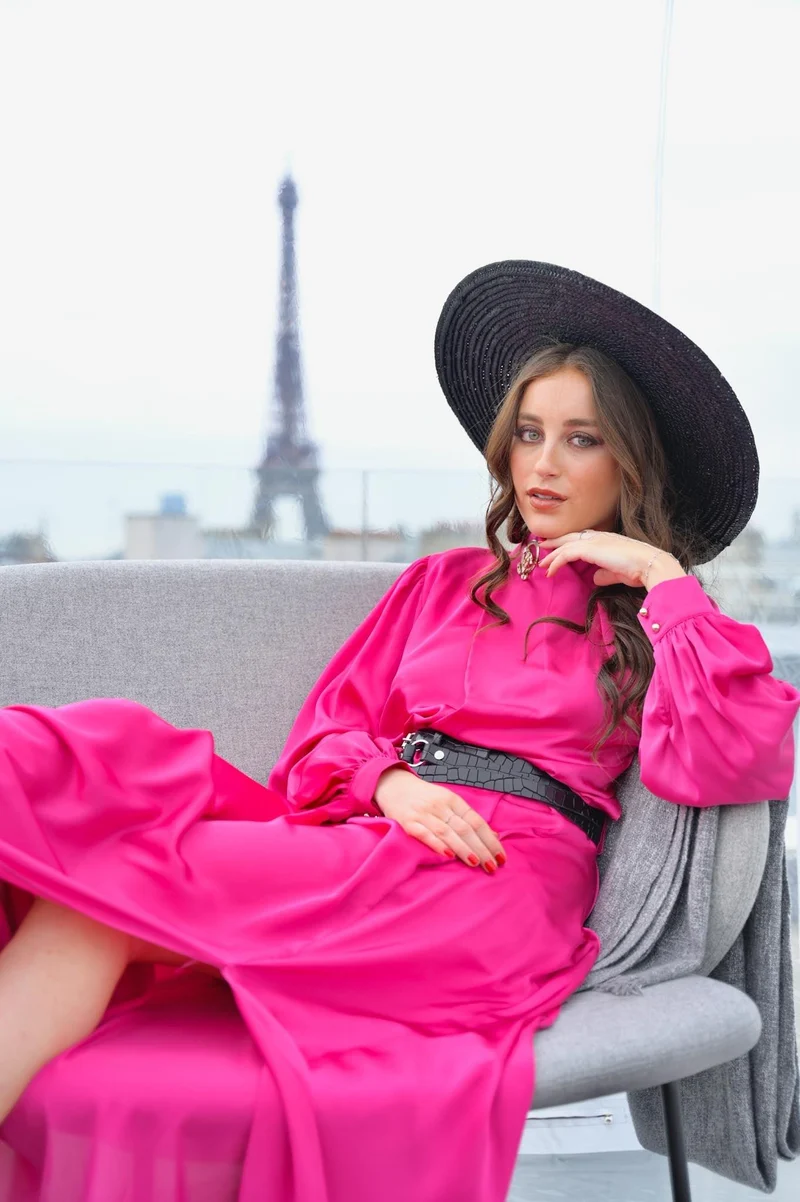 Robe Georgina fuschia