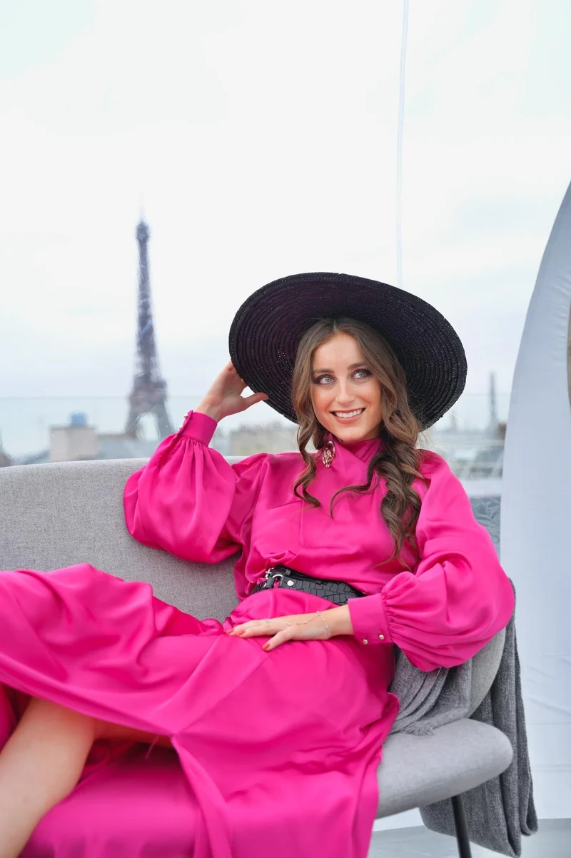 Robe Georgina fuschia