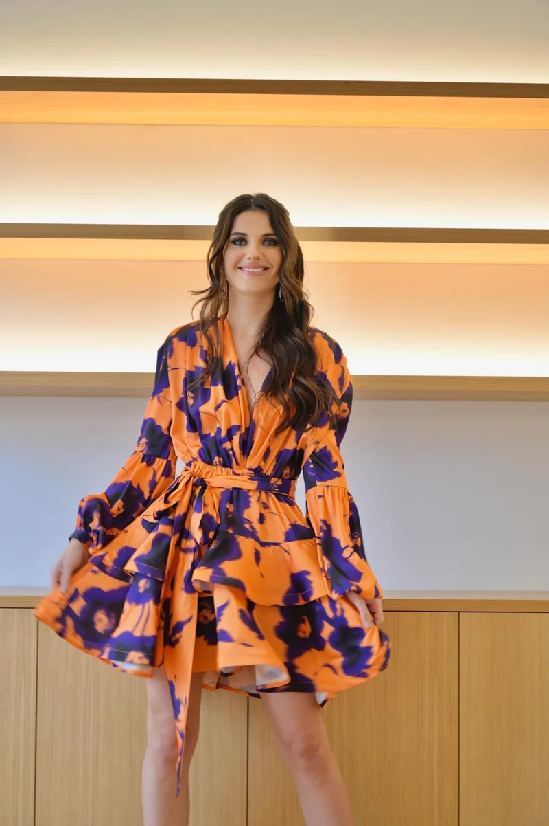 Robe Dita orange/violette