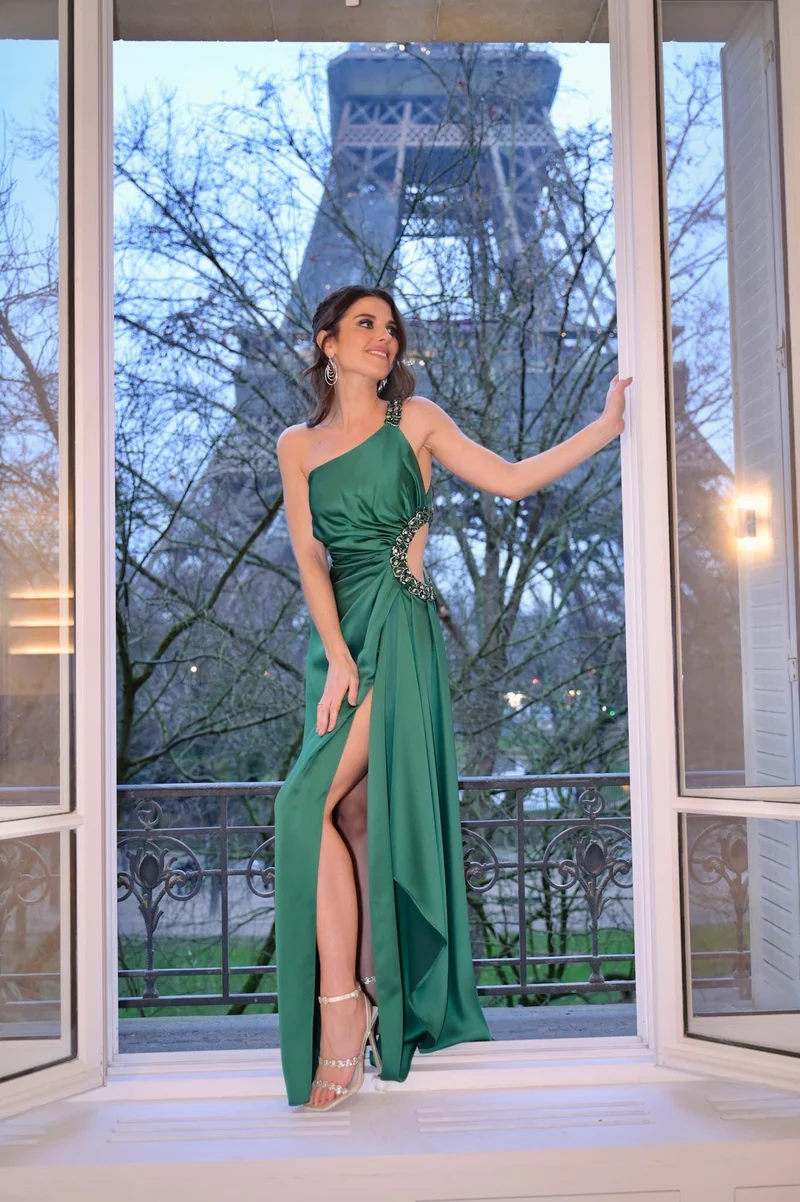 Robe Caroline verte