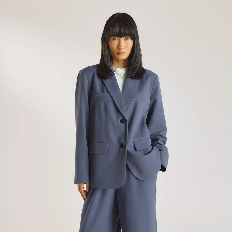 Blazer Oversize - Bleu