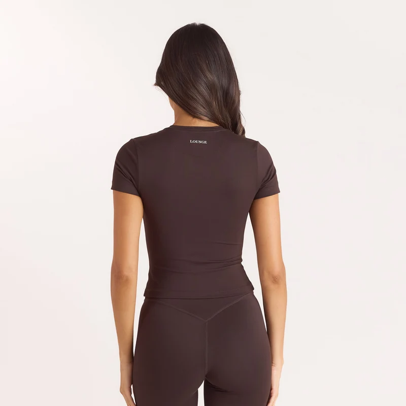 Top Classique Ajusté - Brun Foncé