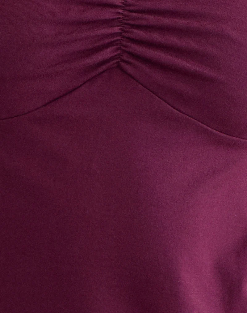 Halter-top Kindos, couleur violet foncé
