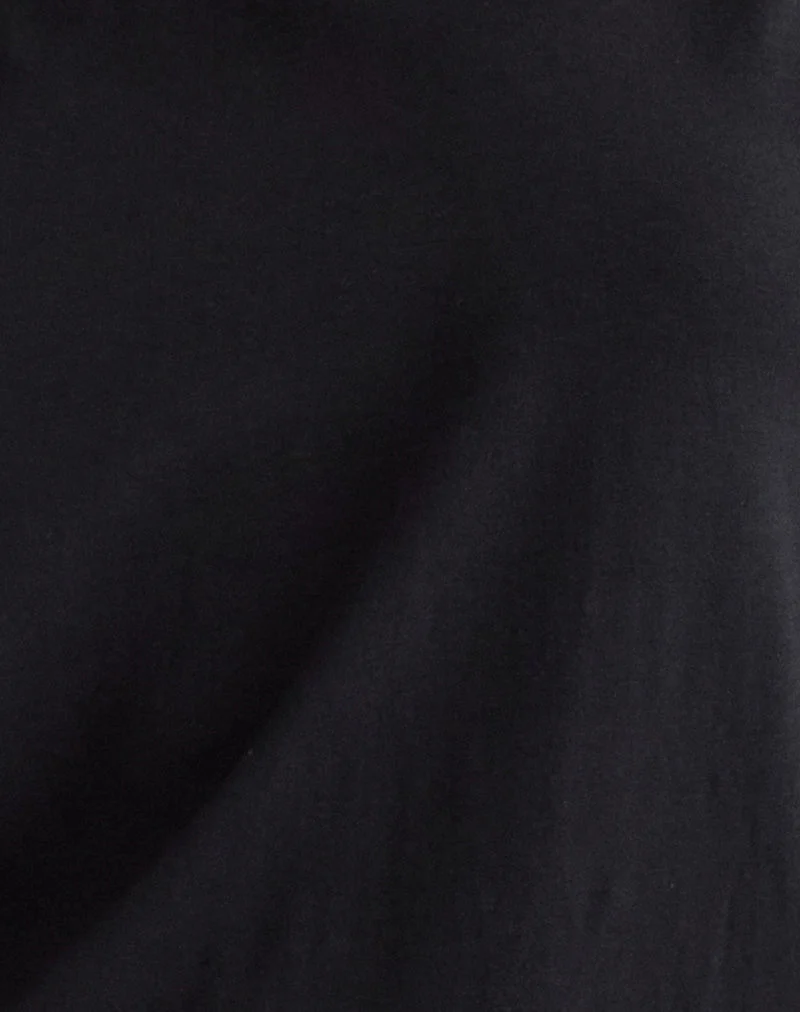 Mini robe dos nu Amelina en noir