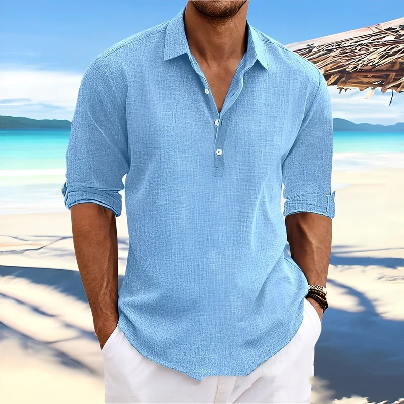 Ricky – Chemise à manches longues pour homme – pour des journées douillettes et chaudes