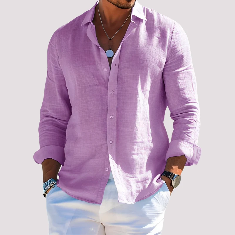 Dale – Chemise à manches longues pour hommes – Décontracté et décontracté