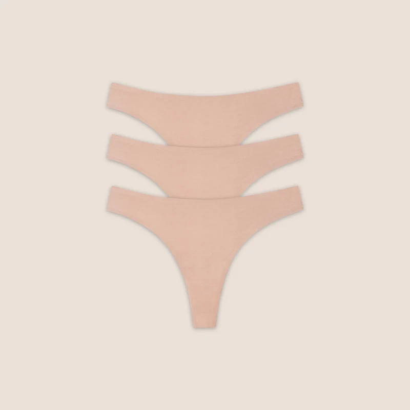 Strings sans Couture (Pack de 3) - Miel