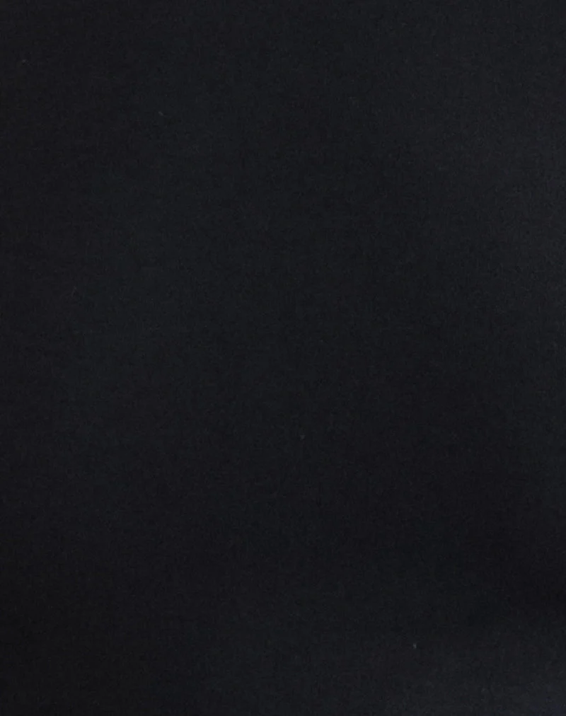 Muzan Long Sleeve Top in Jersey Black