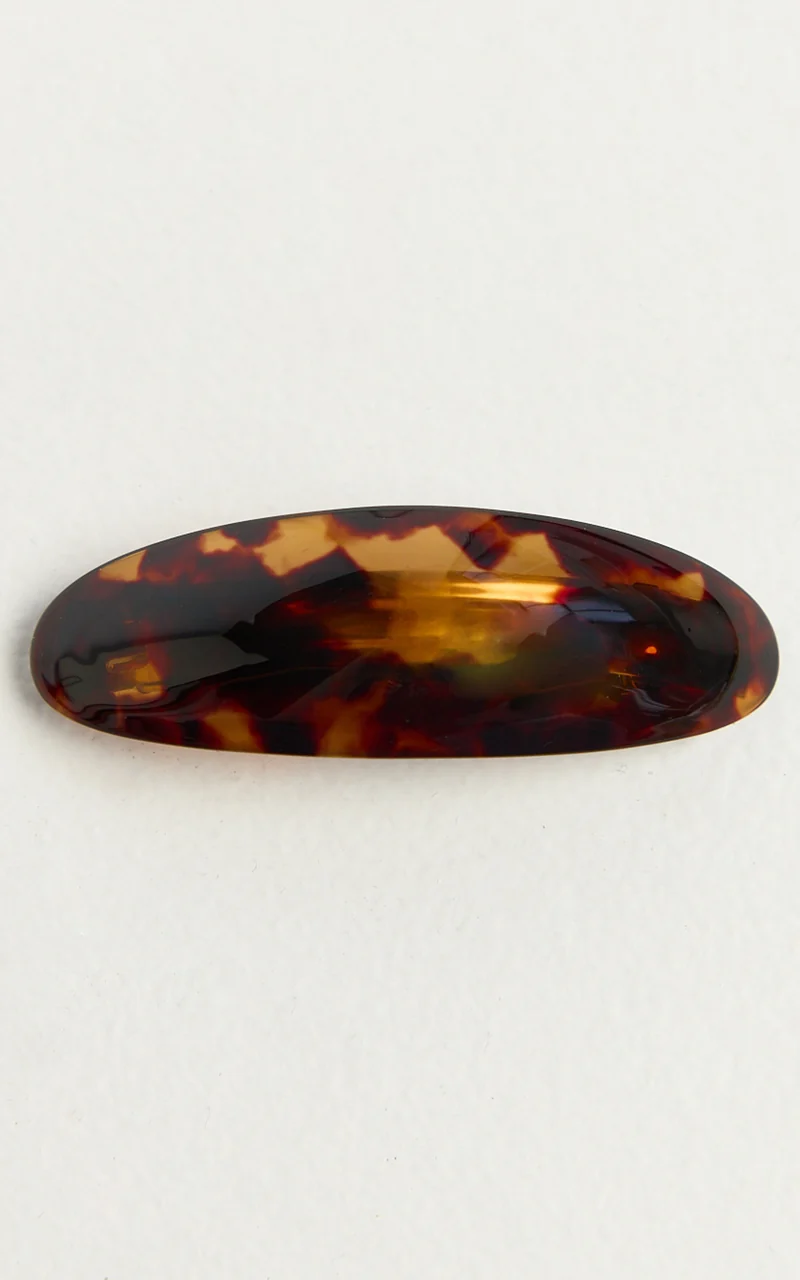 Charlize Hair Clip - Barrette Hair Clip in Tort