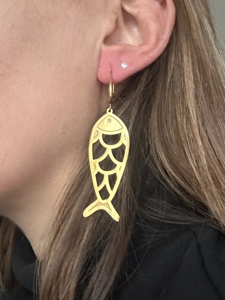 Boucles d'oreilles Fish