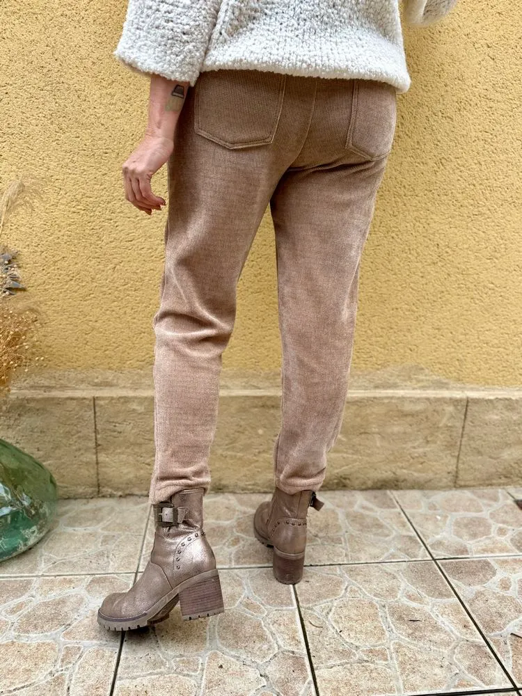 Jogg velours Sandro camel