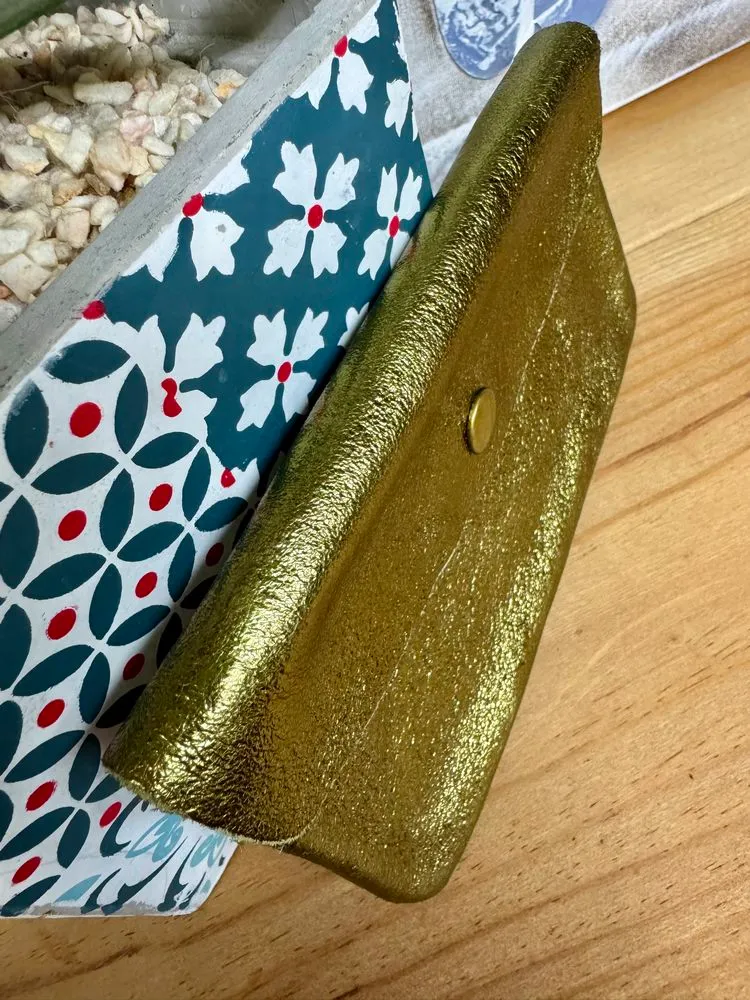 Porte monnaie Rico en cuir vert pomme