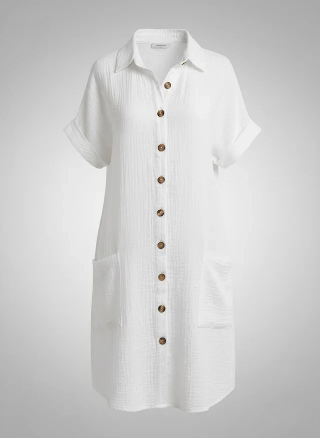 Robe Mini Vintage à Col V et Manches 3/4 Féminine