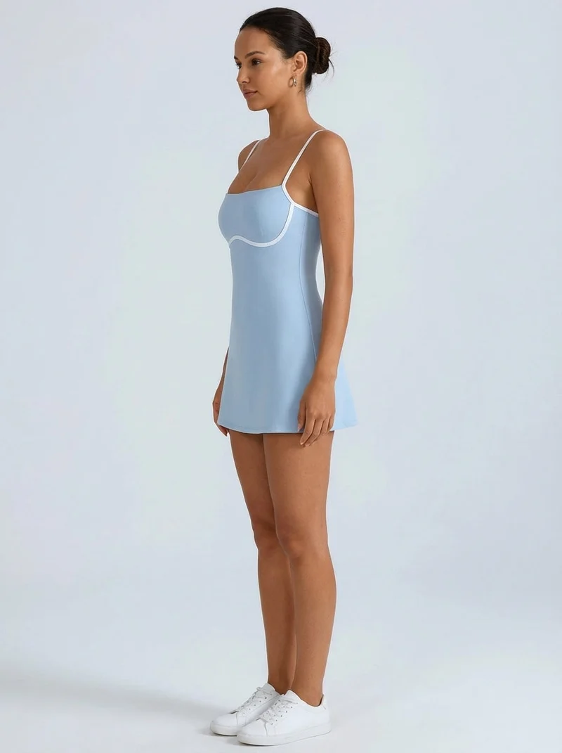 Robe de sport avec short intégré
