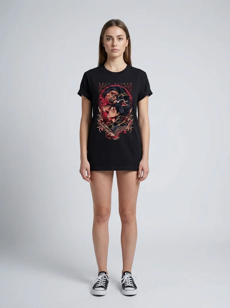 T-shirt Attack on Titan style Harajuku