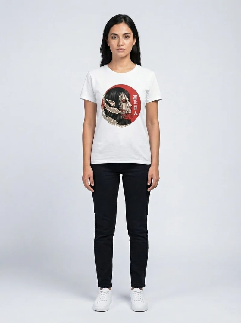 T-shirt Attack on Titan style Harajuku