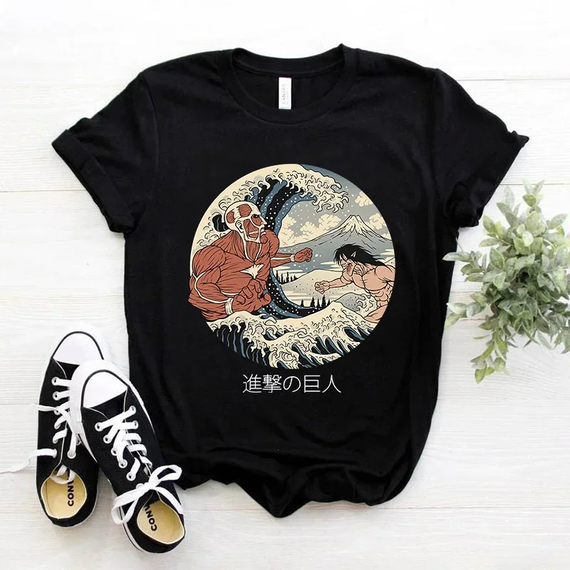 T-shirt Attack on Titan style Harajuku
