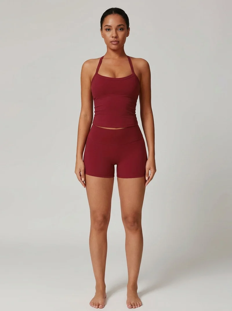 Ensemble yoga polaire soutien-gorge rembourré