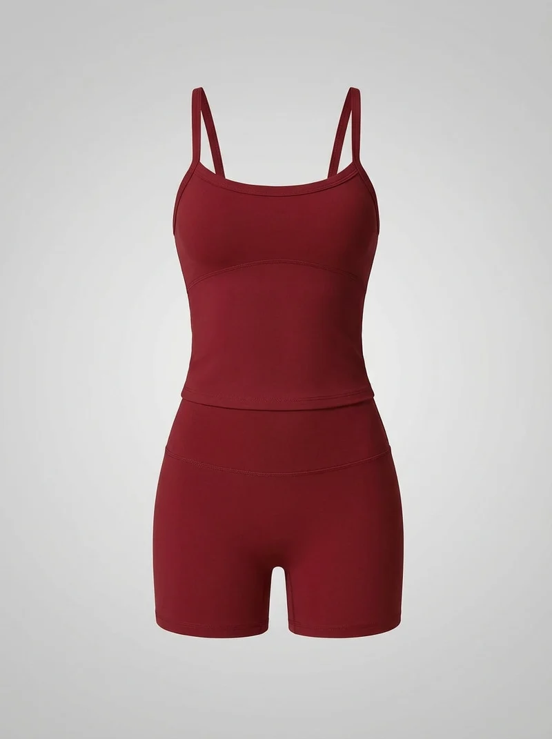 Ensemble yoga polaire soutien-gorge rembourré